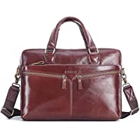 SPAHER Maletín de Cuero para Hombre portafolio maletine para Documento iPad Trabajo empresarial Negocios Office Bolso de…